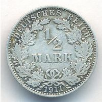 1/2 марки 1911 год A _состояние VF