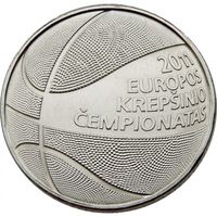 Литва 1 лит, 2011 Чемпионат Европы по баскетболу UNC