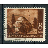 Хорватия - 1941/42г. - ландшафты, архитектура, 8 K - 1 марка - гашёная. Без МЦ!
