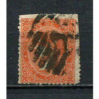 Испания (Временное правительство) - 1868/1869 - Королева Изабелла II 12Cs - [Mi.90] - 1 марка. Гашеная.  (Лот 70BZ)