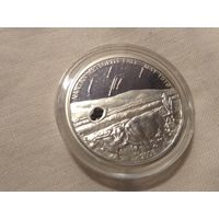 Серебро 0.925! Палау 5 долларов, 2006 Метеорит Нантан в Банковской капсуле