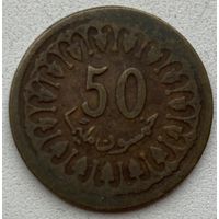 Тунис 50 миллимов 1960 г.