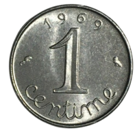 Франция 1 сантим, 1969