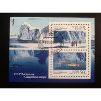 1990, СССР-Австралия Научное сотрудничество в Антарктиде,блок