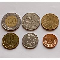 Албания. Набор 6 монет. 100, 50, 20, 10, 5, 1 лек 2000-2020