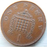Великобритания 1 пенни 1982 год (монета данного типа чеканилась с 1982 по 1984 года)