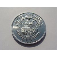 Либерия. 5 центов 2000 год КМ#474 "Год дракона"