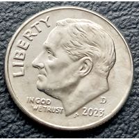 10 цент 2023 D ( дайм ) США