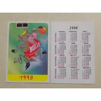 Карманный календарик. Год быка. 1998 год