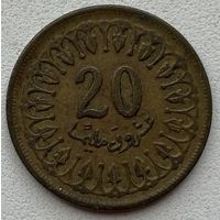 Тунис 20 миллимов 1960 г.