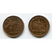 Тринидад и Тобаго. 1 цент (2001, XF)