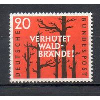 Предотвращение лесных пожаров Германия 1958 год серия из 1 марки