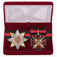 Комплект Знак и звезда ордена Святого Владимира - Российская Империя в подарочном футляре
