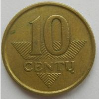 Литва 10 центов 1999