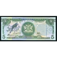 Тринидад и Тобаго 5 долларов 2006 (2017) г. P47c. Серия FR. UNC
