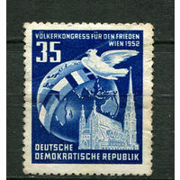 ГДР - 1952 - Конгресс народов в защиту мира 35Pf - [Mi.321] - 1 марка. Гашеная.  (Лот 24Z)