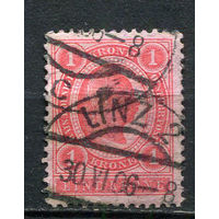 Австро-Венгрия - 1899 - Кайзер Франц Иосиф - 1 Kr (перф. 12 1/2) - [Mi.81C] - 1 марка. Гашеная.  (Лот 29EL)-T2P8