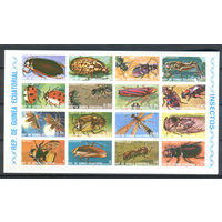 Экваториальная Гвинея - 1978г. - Насекомые, жуки - полная серия, MNH [Mi А 1370 - А 1385] - 1 малый лист