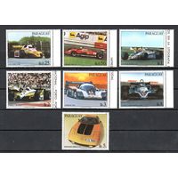 Спортивные автомобили Парагвай 1983 год серия из 7 марок