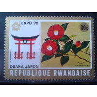 Руанда 1970 ЭКСПО-70, цветы**