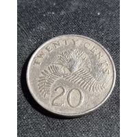 Сингапур 20 центов 1986