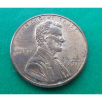 1 цент США 1997 г.в.