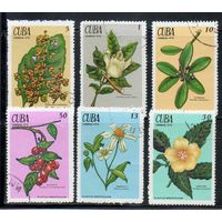Цветы Куба 1970 год серия из 6 марок