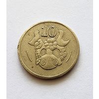 Кипр 10 центов, 1992