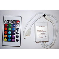 RGB Контроллер на два выхода с пультом ДУ на 24 кнопки.