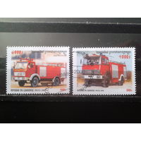 Камбоджа 2000 Пожарные машины Михель-3,1 евро гаш