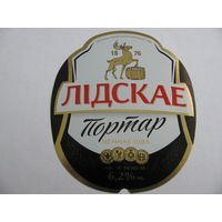 Этикетка от пива "Портар" лидское пиво (типография)