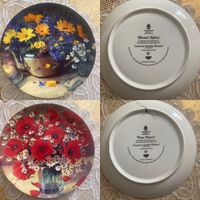 Тарелка коллекционная Цветы Маки Ромашки Wedgwood Англия винтаж