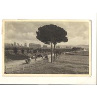 Старинная открытка "Аппиева дорога"