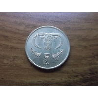 Кипр 5 центов 1991