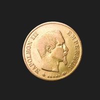 10 франков. Франция 1860г. Наполеон 3.