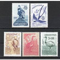Помощь детям Птицы Аргентина 1960 год серия из 5 марок