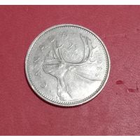 25 центов 1985г.  Канада