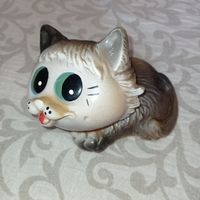 Котик, котенок, резиновая игрушка ссср, кот СССР