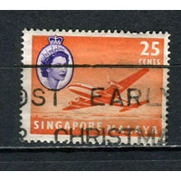 Британские колонии - Сингапур - 1955 - Авиация 25С - [Mi.37] - 1 марка. Гашеная.  (LOT EK4)-T10P4