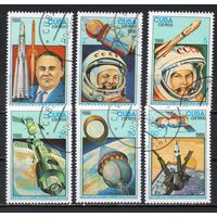 Космос Куба 1986 год серия из 6 марок