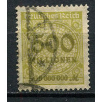 Рейх (Веймарская республика) - 1923 - Цифры 500 Mio - [Mi.324A] - 1 марка. Гашеная.  (Лот 85BE)