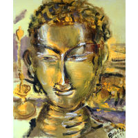 Картина Budha in Goa 60х50 см холст. масло.акрил Андрей Бондарев