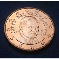 Ватикан 5 евроцентов 2012