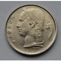 Бельгия, 1 франк 1980 г. 'BELGIQUE'.