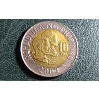 Филиппины, 10 песо писо 2002 год