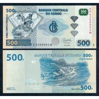 Конго 500 франков 2022 год. UNC