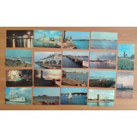 Ленинград Нева Набор из 18 открыток полный комплект 1973