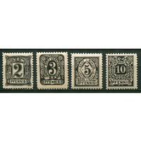 Германия - Лейпциг (C.) - Местные марки - 1886 - Цифры - [Mi. 6-9] - полная серия - 4 марки. MNH.  (Лот 154Ai)