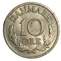 Дания 10 эре, 1969