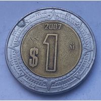 Мексика 1 песо, 2007 (1-6-77)